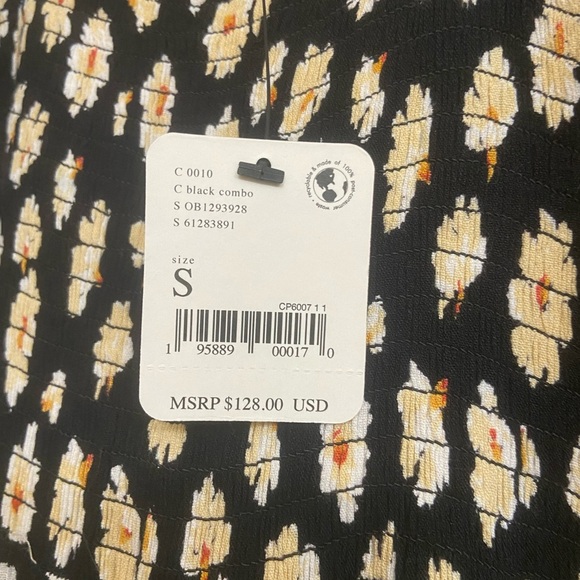 Free People tigerlily midi dress in black Sz Small - Picture 5 of 11